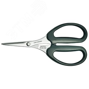 Ножницы для реза KEVLAR волокон в оптоволоконных кабелях L-160 мм хромированные ударопрочные пластиковые рукоятки нанесённые методом экструзии - фото 1