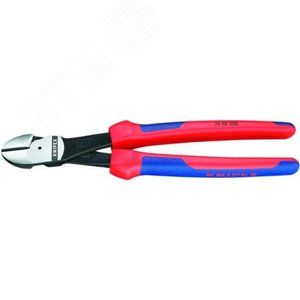 Бокорезы резка - проволока средней твердости 46мм твердая проволока 35мм рояльная струна (HRC 59) 3мм L=250мм двухкомпонентные рукоятки блистер цвет черный - фото 1