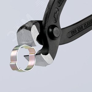 Клещи для хомутов с ушками фосфатированные черного цвета 220 мм - фото 4