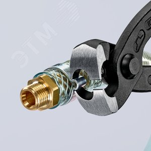 Клещи для хомутов с ушками фосфатированные черного цвета L-220 мм обливные рукоятки - фото 11