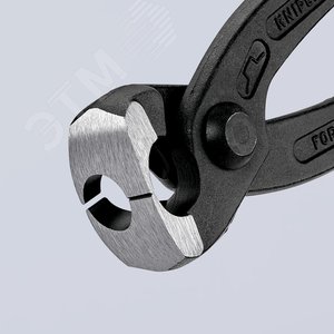 Клещи для хомутов с ушками фосфатированные черного цвета L-220 мм обливные рукоятки - фото 14