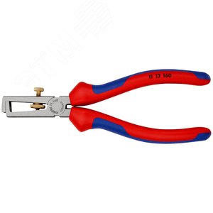 Стриппер для одно- много- и тонкожильного кабеля зачистка: 5 мм (10 мм AWG 7) L-160 мм регулировочный винт для настройки чёрный 2-компонентные рукоятки - фото 3