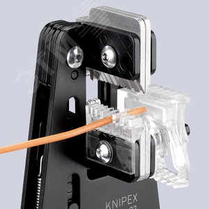 Стриппер прецизионный со сменными фасонными ножами для ПТФЭ силикона Radox KapTon резины зачистка 003-009 014 038 057 15 208мм (AWG 32-14) L=195мм 2-компонентные рукоятки - фото 4