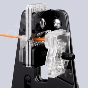 Стриппер прецизионный со сменными фасонными ножами для ПТФЭ силикона Radox KapTon резины зачистка 003-009 014 038 057 15 208мм (AWG 32-14) L=195мм 2-компонентные рукоятки - фото 5