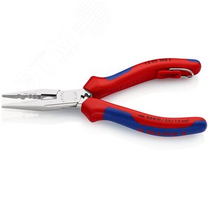 Плоскогубцы электрика для монтажа проводов резка - проволока средней твердости 25мм твердая проволока 16мм L=160мм крепление для страховки - фото 3