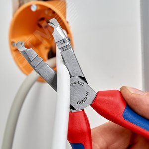 Клещи-стрипперы для популярных круглых проводов и проводов для сырых помещений (в частности NYM 5х25мм) зачистка: 15-25 мм рез: проволока средней твёрдости 31 мм твёрдая проволока 2 мм кабель 10 мм (16 мм) L-165 мм чёрные 2-компонентные рукоятки - фото 5