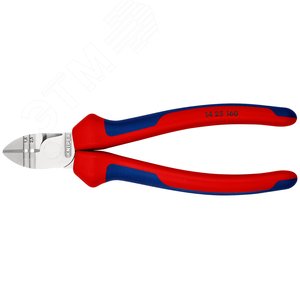 Бокорезы для снятия изоляции резка - NYM кабель 5х25мм мягкая проволока 25мм проволока средней твердости 15мм снятие изоляции 15+25мм (AWG 15+13) L=160мм 60HRC хромированные двухкомпонентные рукоятки - фото 3