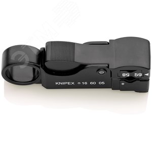 Стриппер для коаксиального кабеля для удаления наружной оболочки экрана и изоляции за один рабочий ход 3 ножа зачистка: RG 58 59 + 62 L-105 мм корпус из противоударного пластика блистер - фото 2