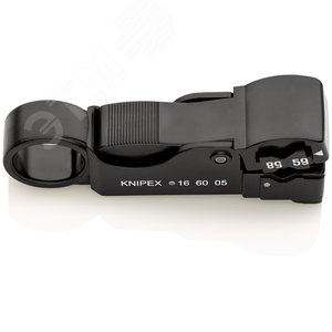 Стриппер для коаксиального кабеля для удаления наружной оболочки экрана и изоляции за один рабочий ход 3 ножа зачистка: RG 58 59 + 62 L-105 мм корпус из противоударного пластика блистер - фото 3