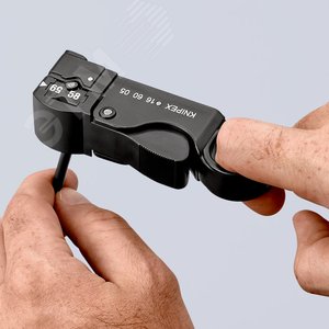 Стриппер для коаксиального кабеля для удаления наружной оболочки экрана и изоляции за один рабочий ход 3 ножа зачистка: RG 58 59 + 62 L-105 мм корпус из противоударного пластика блистер - фото 6