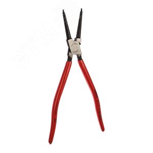 Щипцы для внутренних стопорных колец прямые губки посадочный размер 85-140мм диаметр наконечников 32мм L=320мм Cr-V черные обливные рукоятки - фото 1