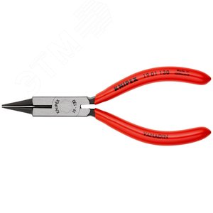 Круглогубцы ювелира с режущей кромкой резка - проволока средней твердости 22мм твердая проволока 16мм L=130мм обливные рукоятки блистер цвет черный - фото 3