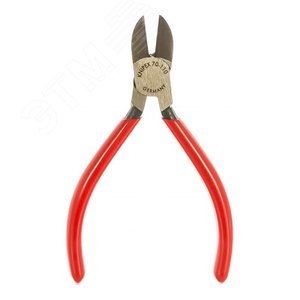 Бокорезы резка - мягкая проволока 3мм проволока средней твердости 2мм твердая проволока 12мм L=110мм 62HRC черные обливные рукоятки - фото 1