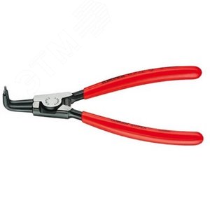 Щипцы для внешних стопорных колец губки под углом 90° посадочный размер 85 - 140 мм диаметр наконечников 32 мм L-300 мм Cr-V чёрные обливные рукоятки - фото 1