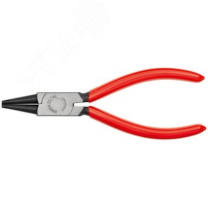 Круглогубцы губки 25x28 мм L-140 мм чёрные обливные рукоятки блистер - фото 3