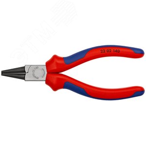 Круглогубцы губки 25x28 мм L-140 мм чёрные двукомпонентные рукоятки - фото 3