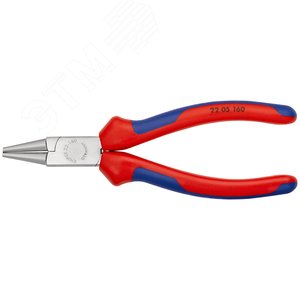 Круглогубцы губки 3x30 мм L-160 мм хромированные двукомпонентные рукоятки - фото 3