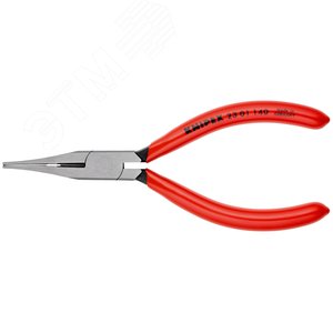 Плоскогубцы механика прецизионные тупоносые с режущей кромкой рифленные губки 35мм резка - мягкая проволока 25мм проволока средней твердости 16мм L=140мм обливные рукоятки - фото 3