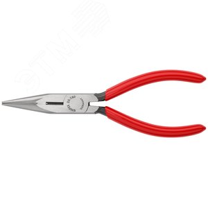 Длинногубцы с режущими кромками полукруглые прямые губки резка - проволока средней твердости 25мм твердая проволока 16мм L=160мм черные обливные рукоятки - фото 3