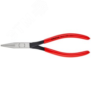 Плоскогубцы монтажные плоскокруглые губки 34 мм L-200 мм чёрные обливные рукоятки - фото 3