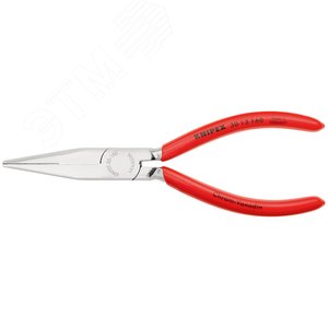 Длинногубцы плоские рифлённые губки 465 мм L-160 мм хромированные обливные рукоятки - фото 3