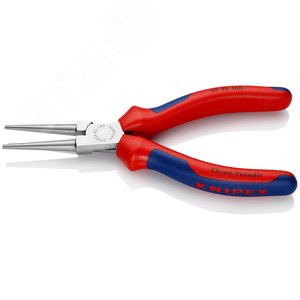 Круглогубцы губки без насечек 41 мм L-160 мм хромированные двукомпонентные рукоятки - фото 2