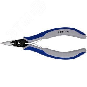 Прецизионные плоскогубцы захватные для электроники вороненые 135 мм - фото 2