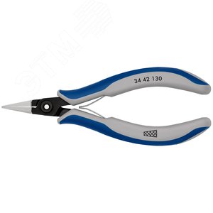 Прецизионные плоскогубцы захватные для электроники вороненые 130 мм - фото 3