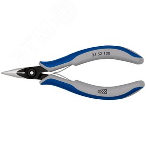 Прецизионные плоскогубцы захватные для электроники вороненые 130 мм - фото 3