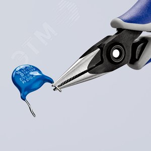 Прецизионные плоскогубцы захватные для электроники вороненые 130 мм - фото 5