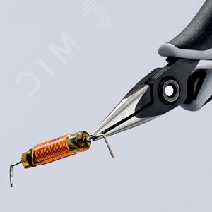 Прецизионные плоскогубцы захватные для электроники антистатические вороненые 130 мм - фото 5