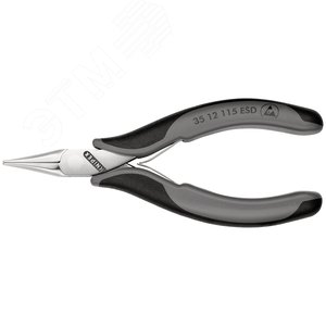 Плоскогубцы ЕSD захватные антистатические для электроники L-115 мм 2-компонентные рукоятки - фото 3