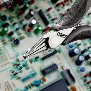 Плоскогубцы ЕSD захватные антистатические для электроники L-115 мм 2-компонентные рукоятки - фото 6