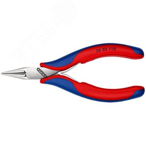 Круглогубцы захватные для электроники L-115 мм 2-компонентные рукоятки блистер - фото 3