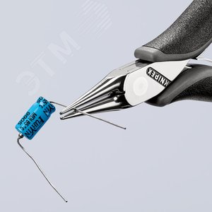 Плоскогубцы ЕSD захватные антистатические для электроники круглые губки L-115 мм 2-компонентные рукоятки - фото 4