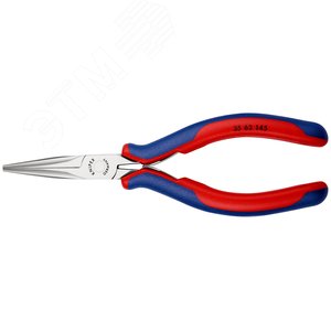 Длинногубцы захватные для электроники плоскокруглые губки L-145 мм 2-компонентные рукоятки - фото 3