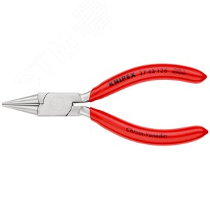 Круглогубцы захватные прецизионные L-125 мм хромированные обливные рукоятки - фото 3