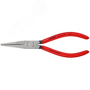 Плоскогубцы механика плоские широкие губки с крестовой насечкой L-200 мм чёрные обливные рукоятки - фото 3