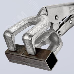 Зажим сварочный для плоских заготовок размеры под круг 30-65 мм под квадрат 50 мм L-280 мм оцинкованный - фото 5