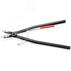 Щипцы для больших внутренних стопорных колец прямые сменные губки посадочный размер 122-300мм диаметр наконечников 35мм L=570мм черные - фото 2