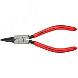 Щипцы для внутренних стопорных колец прямые губки посадочный размер 12-25мм диаметр наконечников 13мм L=140мм Cr-V обливные рукоятки блистер цвет черный - фото 3