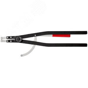 Щипцы для больших внутренних стопорных колец сменные губки под углом 90° посадочный размер 122 - 300 мм диаметр наконечников 35 мм L-590 мм чёрные - фото 3