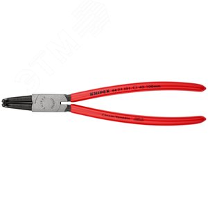 Щипцы для внутренних стопорных колец губки под углом 90° посадочный размер 40 - 100 мм диаметр наконечников 23 мм L-215 мм Cr-V чёрные обливные рукоятки - фото 3