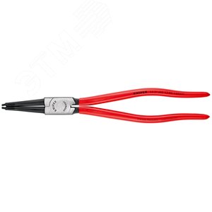 Щипцы для внутренних стопорных колец губки 45° посадочный размер 85 - 140 мм диаметр наконечников 32 мм L-310 мм Cr-V чёрные обливные рукоятки - фото 3