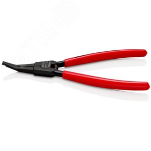 Щипцы для подковообразных пружинных стопорных колец на валах губки под углом с центрующим отверстием min зазор на кольце 22мм L=170мм Cr-V для колец более 12мм для автомобильных карданных валов - фото 4