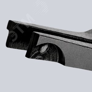 Щипцы для подковообразных пружинных стопорных колец на валах губки под углом с центрующим отверстием min зазор на кольце 22мм L=170мм Cr-V для колец более 12мм для автомобильных карданных валов - фото 7