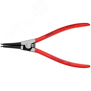 Щипцы для внешних стопорных колец прямые губки посадочный размер 40-100мм диаметр наконечников 23мм L=210мм Cr-V обливные рукоятки блистер цвет черный - фото 3