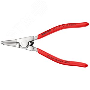 Щипцы для внешних стопорных колец прямые губки посадочный размер 10-25мм диаметр наконечников 13мм L=140мм Cr-V хромированные обливные рукоятки - фото 3