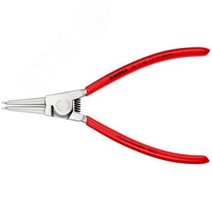 Щипцы для внешних стопорных колец прямые губки посадочный размер 19-60мм диаметр наконечников 18мм L=180мм Cr-V хромированные обливные рукоятки - фото 3