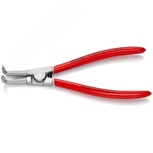 Щипцы для внешних стопорных колец губки под углом 90° посадочный размер 40 - 100 мм диаметр наконечников 23 мм L-200 мм Cr-V хромированные обливные рукоятки - фото 2